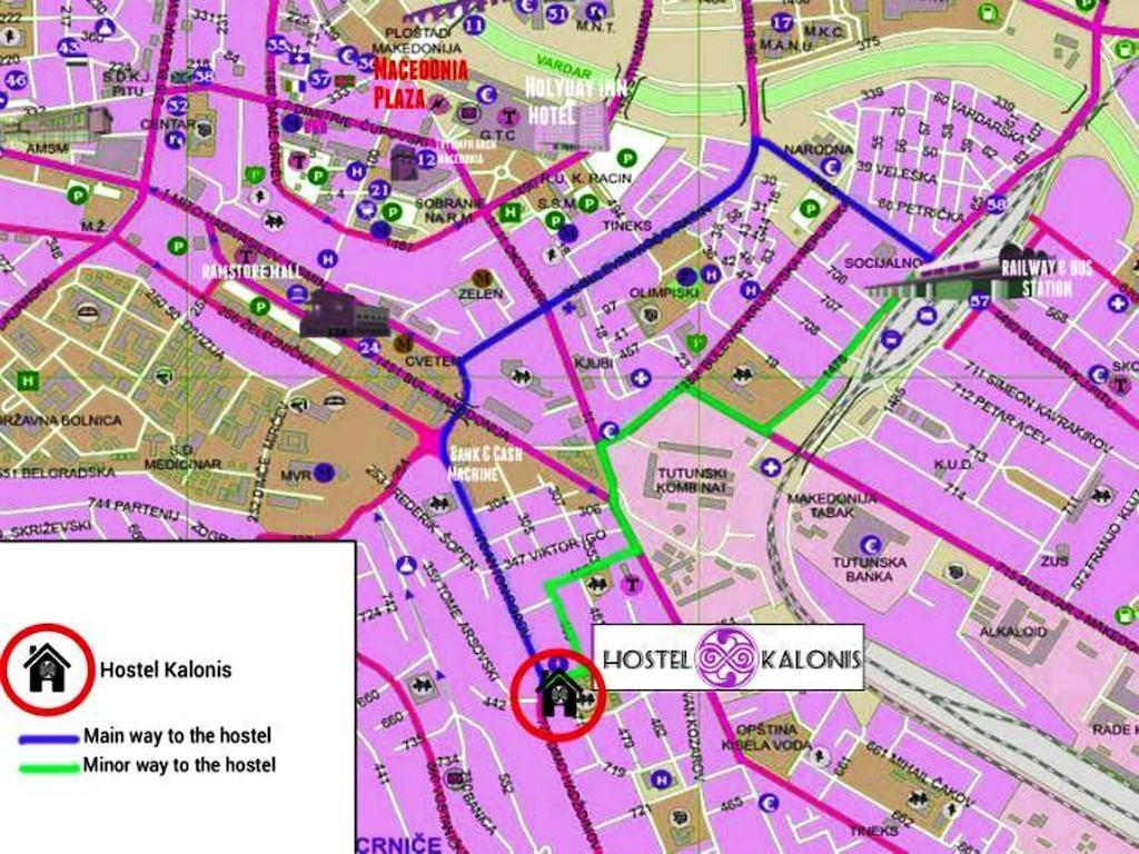 Hostel Kalonis Skopje Ngoại thất bức ảnh
